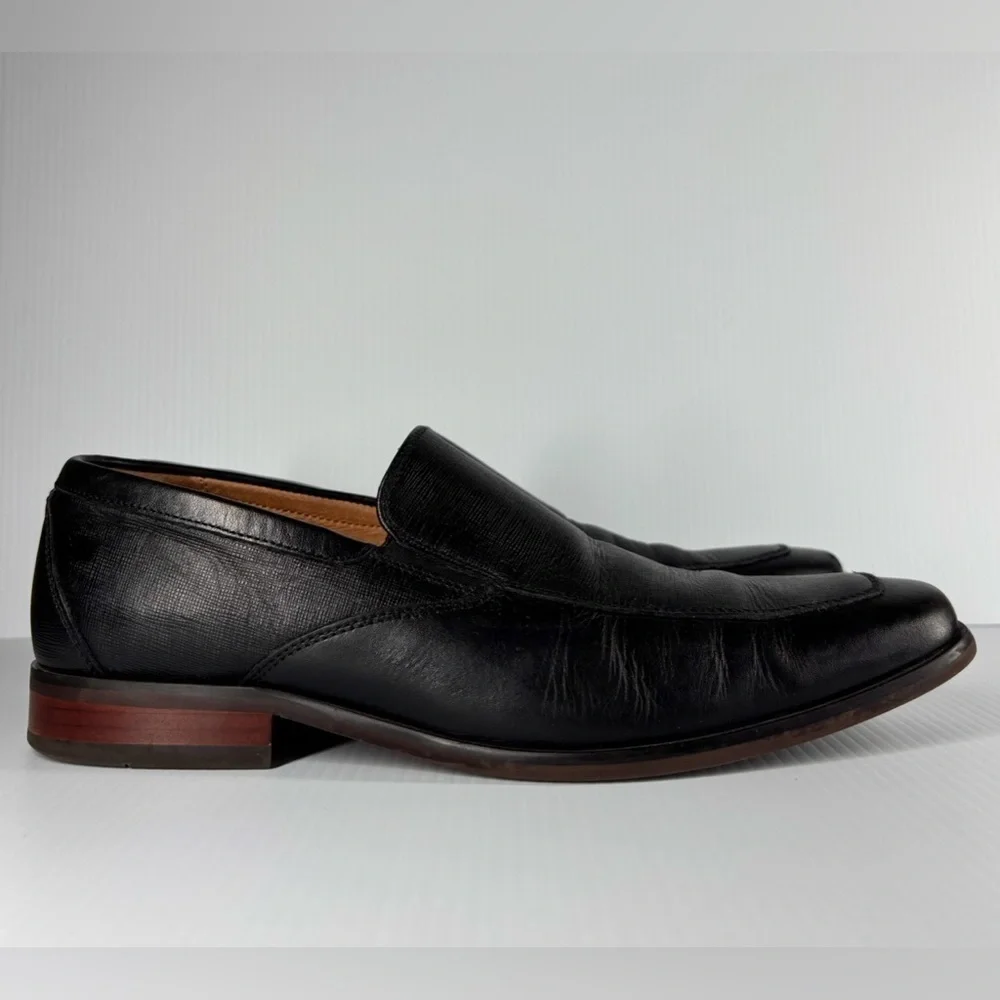 Florsheim Shoes Mens 7 Leather Postino Moc Toe Venetian Slip On Loafer Office